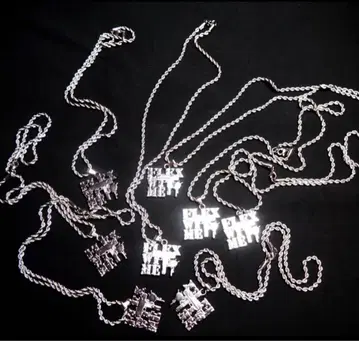 flexwitme 로고 목걸이 실버