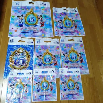 디즈니 15주년 기념 8개입 백 세트