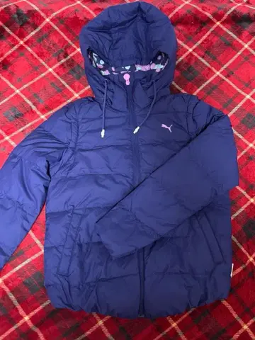 PUMA 다운 자켓 S 사이즈 네이비 핑크
