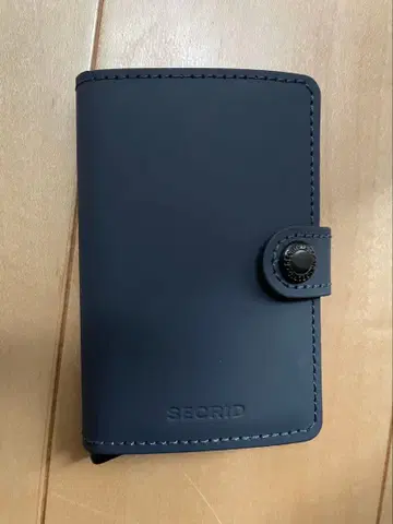 SECRID 미니 지갑 네이비 카드 케이스 가죽제 미사용 새상품