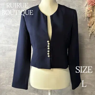 루일 에 부티크 펄 모티브 자켓 네이비 빅 사이즈 L
