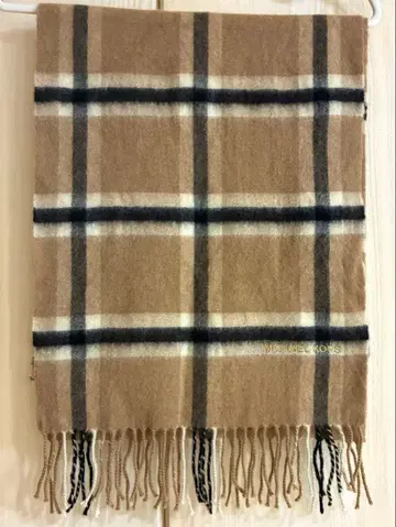 MICHAEL KORS 체크 무늬 머플러 베이지 계열