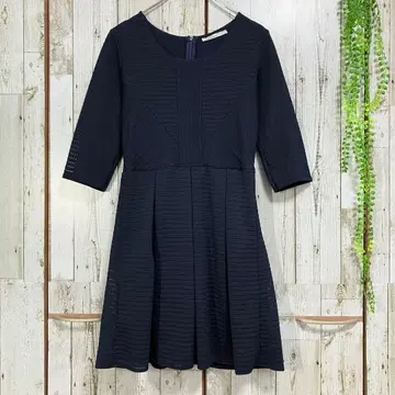Cambiare Italy 이탈리아제 새상품급 원피스 네이비 7부 소매