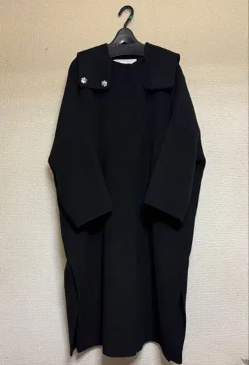 르쉘블루 후드 오버코트