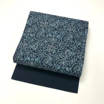 나고야 오비 형염 꽃무늬 크레이프 원단 KO-1743