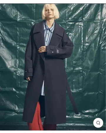 SUPER140S 울 컷오프 스티치 더블 오버코트