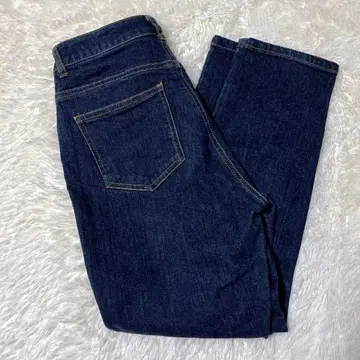 새상품급 고베 레터스 데님 테이퍼드 팬츠 네이비 작은 키 PM