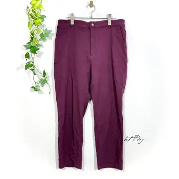 [ 21호 ] 서브 스트리트 보르도 테이퍼드 팬츠 스트레치 무지 심플