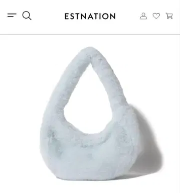 [ 미사용 새상품 ] ESTNATION 스카이블루 에코 퍼 원 핸들 백