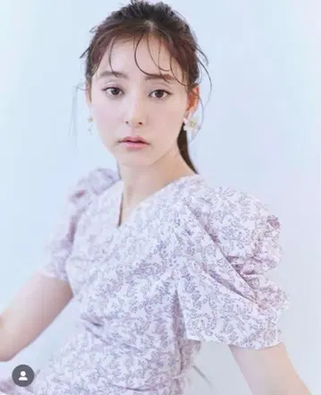 SNIDEL 스나이델 Sustainable 개더 프린트 원피스