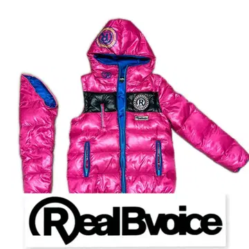 Real Bvoice 2way 핑크 다운 자켓