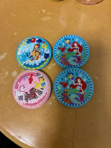 디즈니 자수 캔뱃지 세트