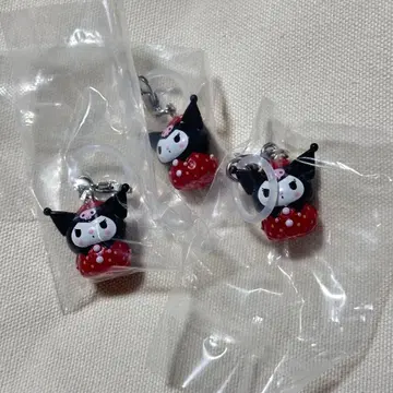 산리오 딸기 메지루시 액세서리 쿠로미 3개 세트