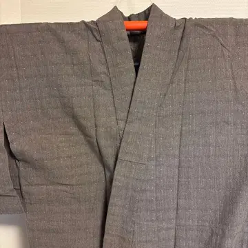 이구치 상점 목화 기모노 바치 옷깃 단의 브라운 계열 포근함