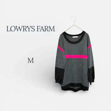 새상품급 로리즈팜 니트 루즈핏 스웨터 울 혼방 캐주얼 M