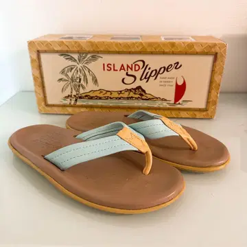 ISLAND SLIPPER 플립플랍 스카이블루/베이지