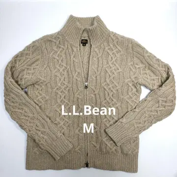 L.L.Bean 케이블 니트 스웨터 M 울 베이지
