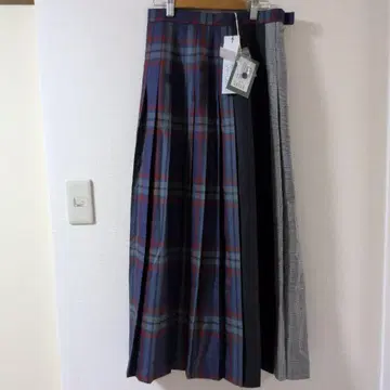 택 포함 오닐 오브 더블린 롱 체크 스커트