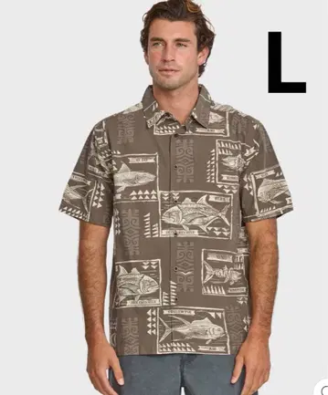 퀵실버 하와이안 셔츠 L 사이즈 미사용 새상품