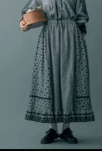 [ Kazumi x 사만사 모스모스 ] 자수 레이스 3WAY 스커트