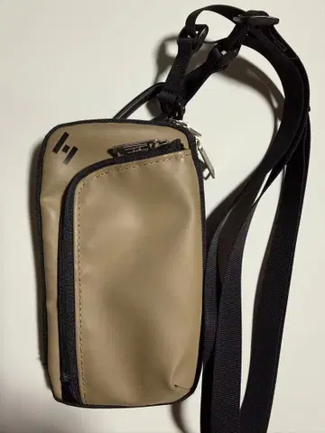 CIE 스마트폰 숄더백 베이지 블랙