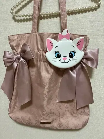 Maison de FLEUR 마리 더블 리본 토트백 미사용