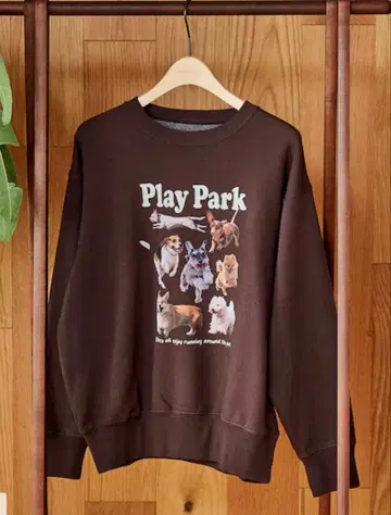 도그랑 속기모 맨투맨/FREAK'S STORE/브라운