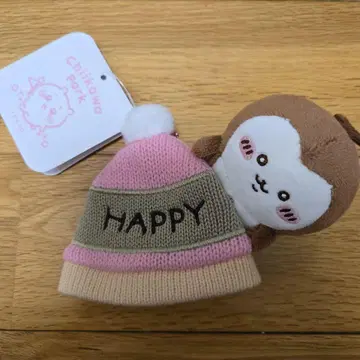 치이카와 파크 마스코트 사이즈 니트 모자 키링 장수풍뎅이