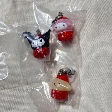 산리오 딸기 메지루시 액세서리 푸딩 쿠로미 마이멜로디