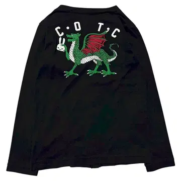 새상품급 CUNE 드래곤 토끼 로고 와펜 가디건 블랙 2