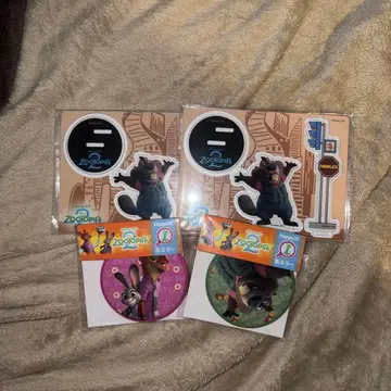 주토피아2 아크릴 스탠드 캔 거울 세트