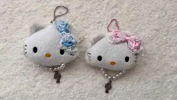 챠미키티 파우치 볼체인 키링 2개 2005년 산리오