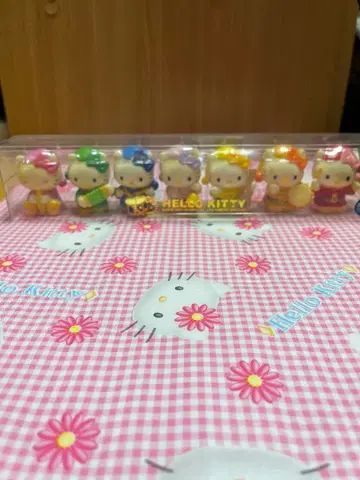 헬로키티 음악 테마 피규어 7체 세트