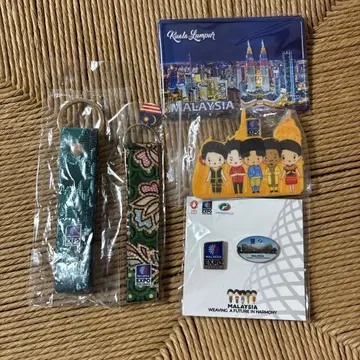 말레이시아 파빌리온 핀 배지 키링 마그넷 5종 세트