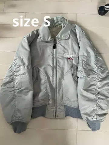 Scott & Dixon MA1 플라이트 자켓 실버 초레어 새상품급