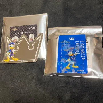 킹덤하츠 블리스터풍 아크릴 키체인 미러 스티커 도날드