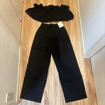 미사용 새상품 WCJ 발수 멀티 WAY 팬츠 블랙 셋업