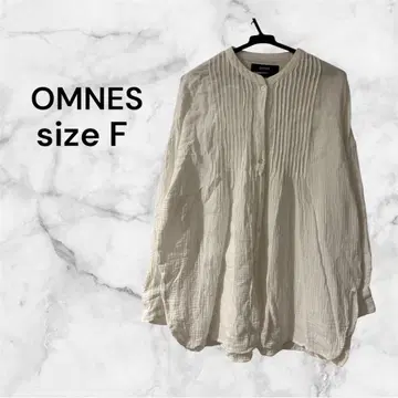 OMNES (옴네스) 더블 거즈 핀턱 긴팔 셔츠 코튼 100%