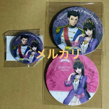 역전재판 캡콤 카페 아야사토 마요이 굿즈 3종 세트