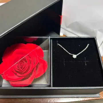 [ 미사용 새상품 ] 모이사나이트 목걸이 PLUSTER 기프트 박스 포함