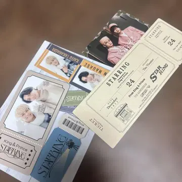 king&prince 앨범 STARRING반 특전 3종 세트