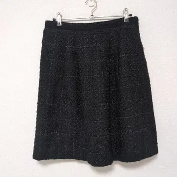 [ ESPRITMUR ] 블랙 트위드 미디 스커트 A라인 [ M ]