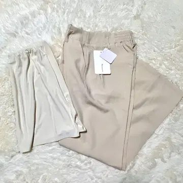 새상품 Classical Elf 린넨 라이크 플레어 팬츠 페티코트 세트