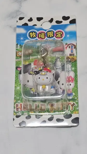 초 레어 헬로키티 목장 한정판 스트랩