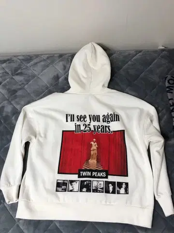 TWIN PEAKS 화이트 후드티 L 사이즈 David lynch