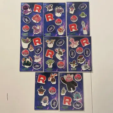 포켓몬 로켓단 아크릴 스탠드 8종 묶음 판매