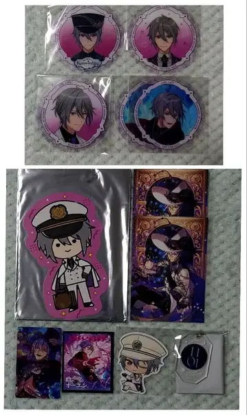 마호야쿠 오웬 기념 코스터 종이류 홀로카 아크링 키링 세트