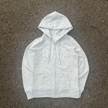 00s GAP 갭 지퍼 후드티 그레이 archive y2k 짧은 기장