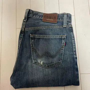 EDWIN 스트레이트 데님 블루 일본제