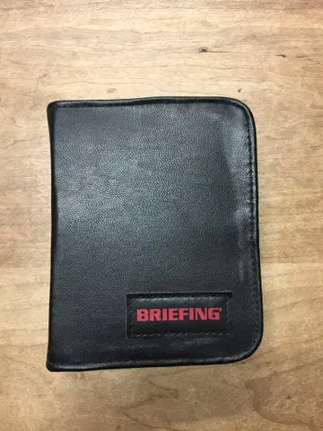 BRIEFING 블랙 지퍼 멀티 케이스